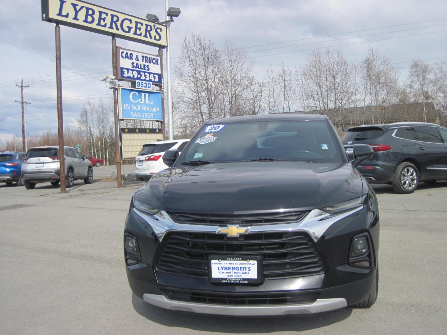 2020 black /black Chevrolet Blazer 3LT AWD (3GNKBHRS9LS) with an 3.6L V6 DOHC 24V engine, 9A transmission, located at 9530 Old Seward Highway, Anchorage, AK, 99515, (907) 349-3343, 61.134140, -149.865570 - Photo#1