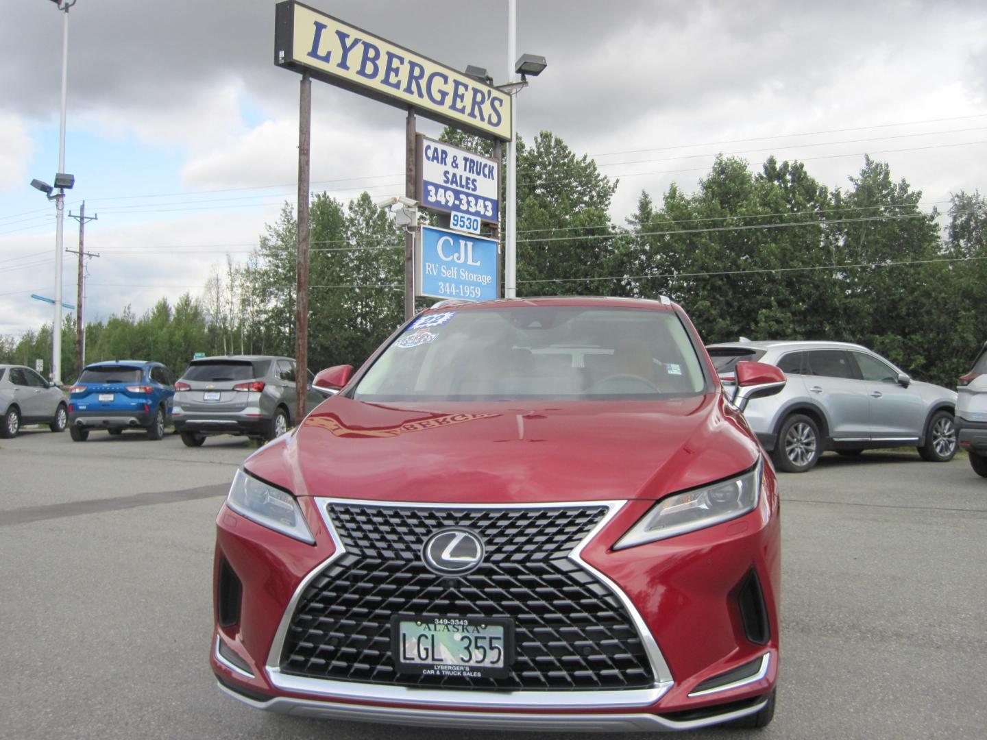 2022 red /Brown Lexus RX 350 AWD (2T2HZMDA4NC) with an 3.5L V6 DOHC 24V engine, 6A transmission, located at 9530 Old Seward Highway, Anchorage, AK, 99515, (907) 349-3343, 61.134140, -149.865570 - Low Miles on this Lexus RX350 come take a test drive. - Photo#1