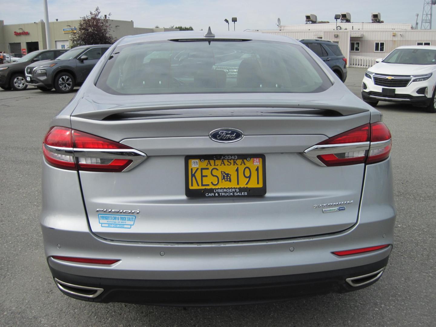 2020 silver Ford Fusion Titanium AWD (3FA6P0D9XLR) with an 2.0L L4 DOHC 16V engine, 6A transmission, located at 9530 Old Seward Highway, Anchorage, AK, 99515, (907) 349-3343, 61.134140, -149.865570 - Loaded Ford Fusion Titanium AWD come take a test drive - Photo#3