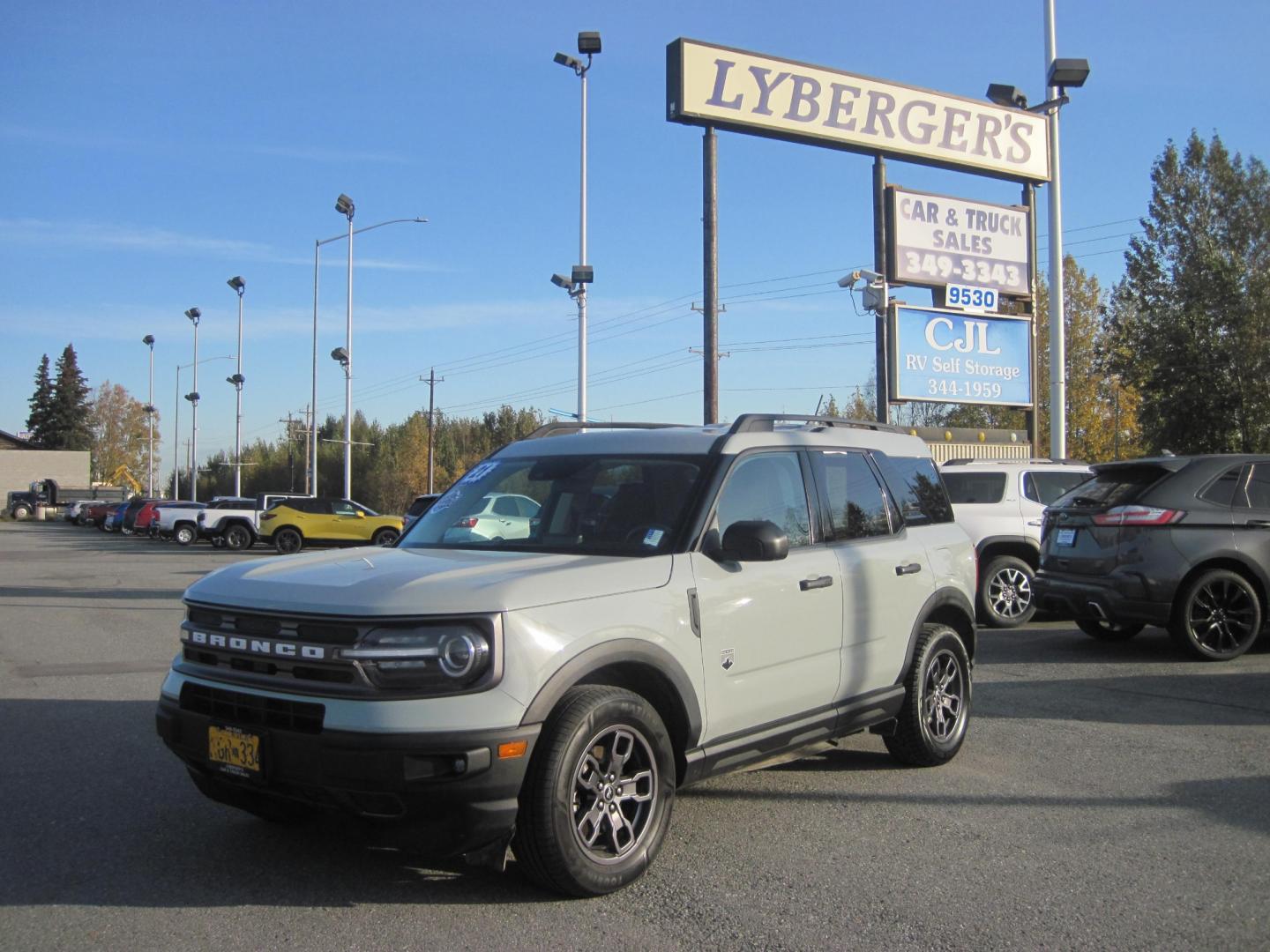 2021 gray /black Ford Bronco Sport Big Bend (3FMCR9B63MR) with an 1.5L L3 engine, 8A transmission, located at 9530 Old Seward Highway, Anchorage, AK, 99515, (907) 349-3343, 61.134140, -149.865570 - Nice Ford Bronco Sport come take a test drive - Photo#0