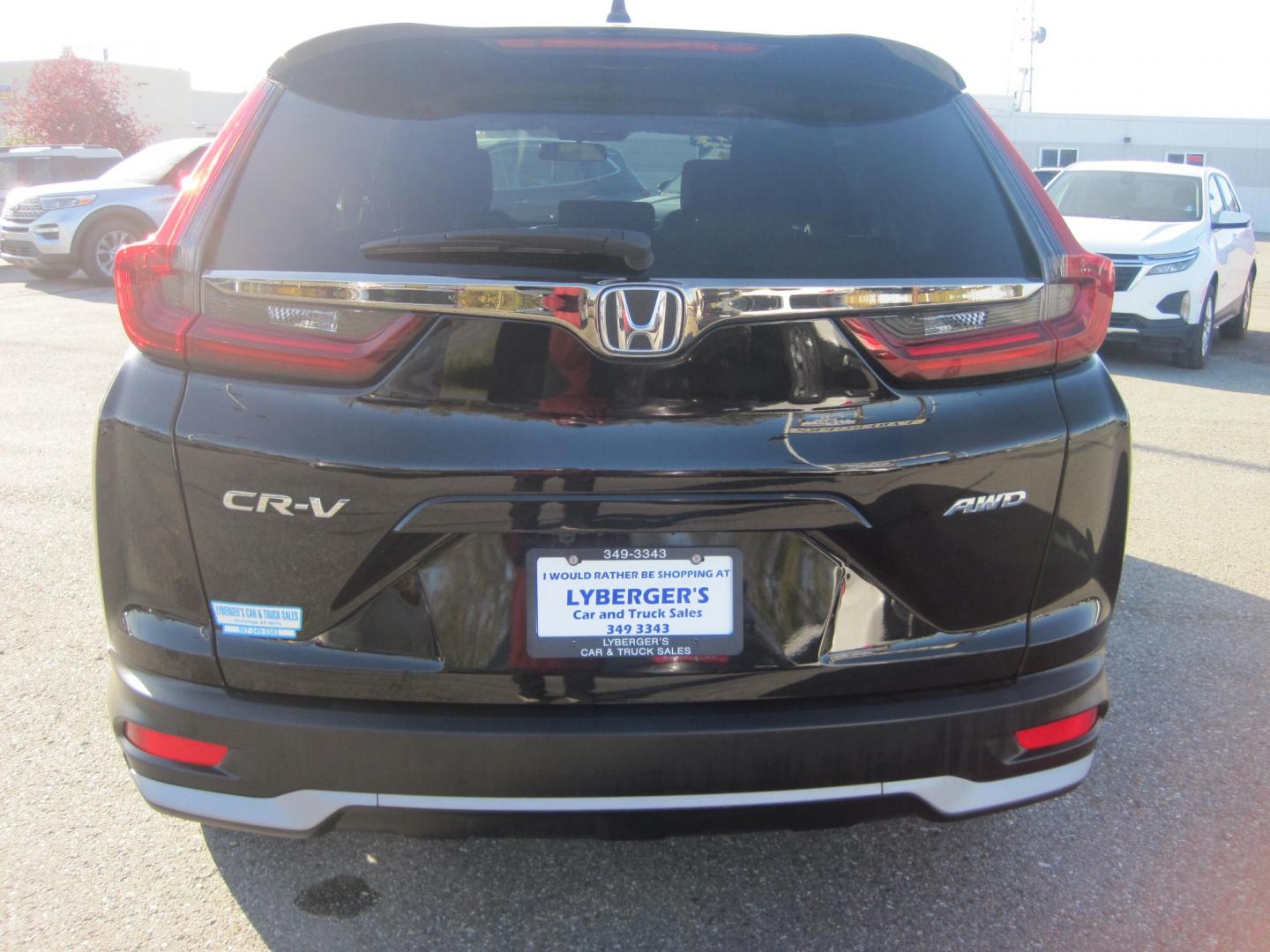 2022 black /black Honda CR-V EX AWD (5J6RW2H52NA) with an 1.5L L4 16V DOHC TURBO engine, CVT transmission, located at 9530 Old Seward Highway, Anchorage, AK, 99515, (907) 349-3343, 61.134140, -149.865570 - Nice Honda CR-V EX AWD come take a test drive - Photo#3