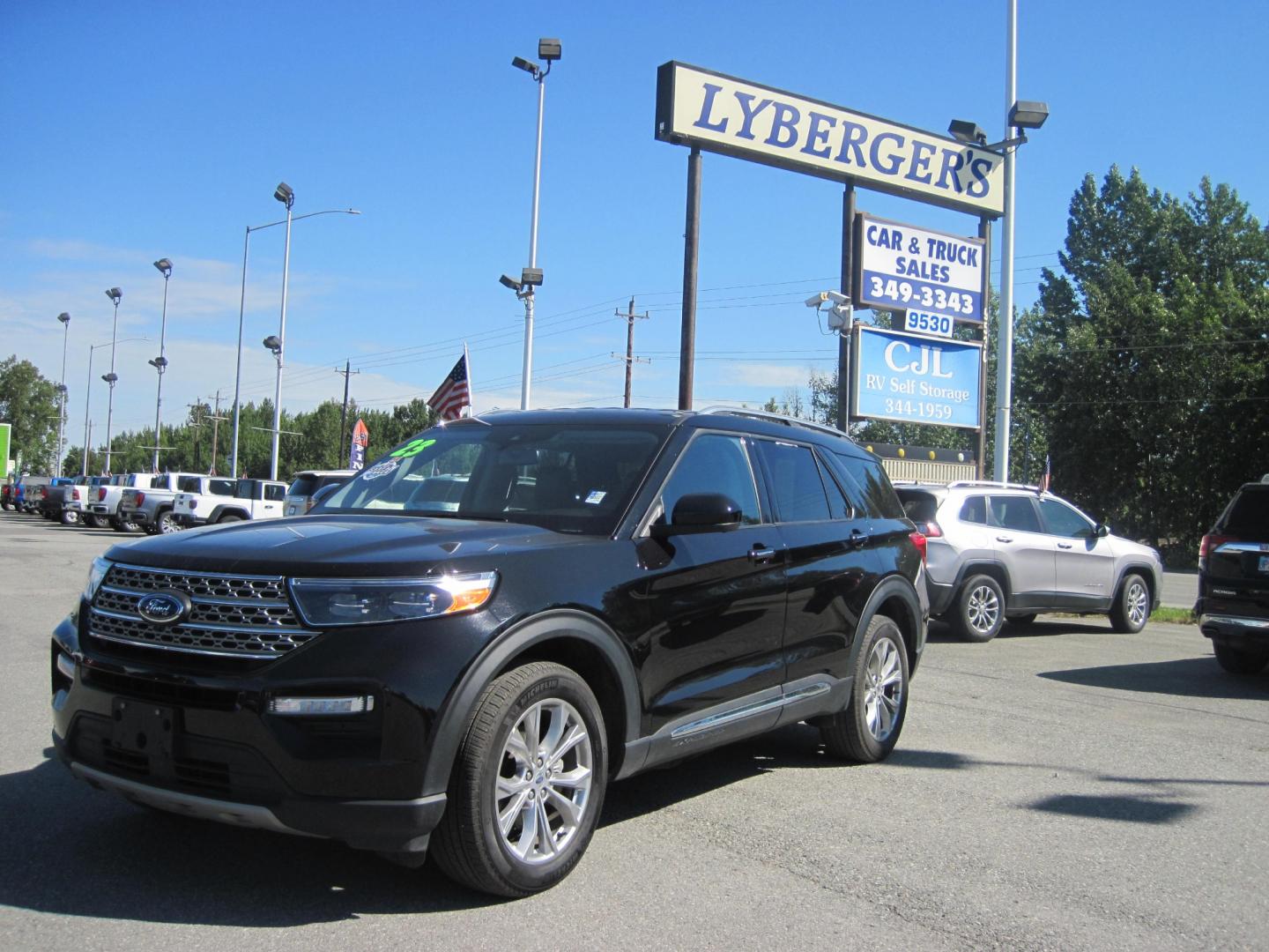 2023 black /black Ford Explorer Limited AWD (1FMSK8FH4PG) with an 2.3L L4 DOHC 16V engine, 10A transmission, located at 9530 Old Seward Highway, Anchorage, AK, 99515, (907) 349-3343, 61.134140, -149.865570 - Photo#0