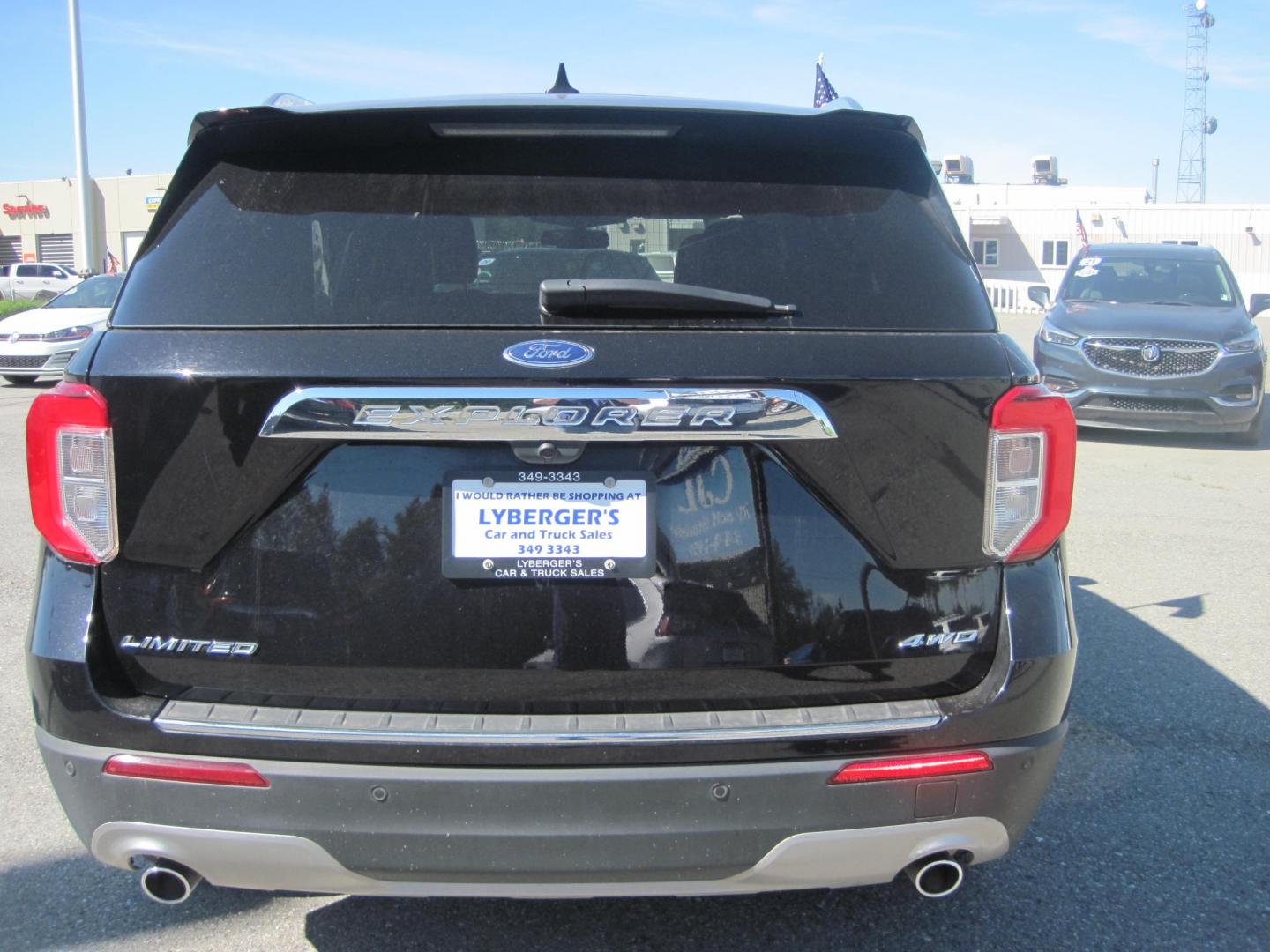 2023 black /black Ford Explorer Limited AWD (1FMSK8FH4PG) with an 2.3L L4 DOHC 16V engine, 10A transmission, located at 9530 Old Seward Highway, Anchorage, AK, 99515, (907) 349-3343, 61.134140, -149.865570 - Photo#3