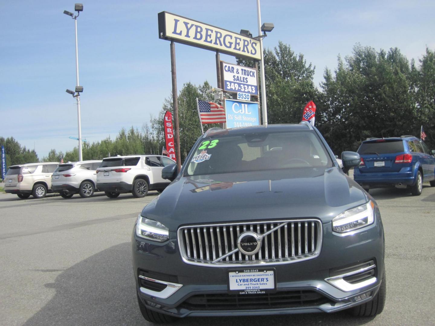 2023 blue /black Volvo XC90 (YV4L12PN9P1) , automatic transmission, located at 9530 Old Seward Highway, Anchorage, AK, 99515, (907) 349-3343, 61.134140, -149.865570 - Photo#1