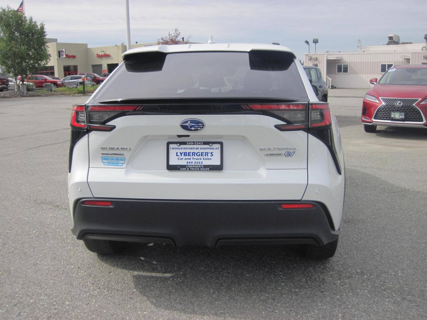 2023 white /black Subaru Solterra Limited AWD (JTMABABA7PA) , automatic transmission, located at 9530 Old Seward Highway, Anchorage, AK, 99515, (907) 349-3343, 61.134140, -149.865570 - Nice Subaru Solterra Limited Electric Vehicle come take a test drive - Photo#3