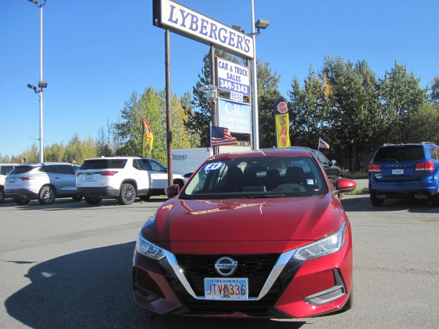 2021 /black Nissan Sentra SV (3N1AB8CV9MY) with an 1.8L L4 SFI DOHC 16V engine, CVT transmission, located at 9530 Old Seward Highway, Anchorage, AK, 99515, (907) 349-3343, 61.134140, -149.865570 - Nice Nissan Sentra SV come take a test drive. - Photo#1