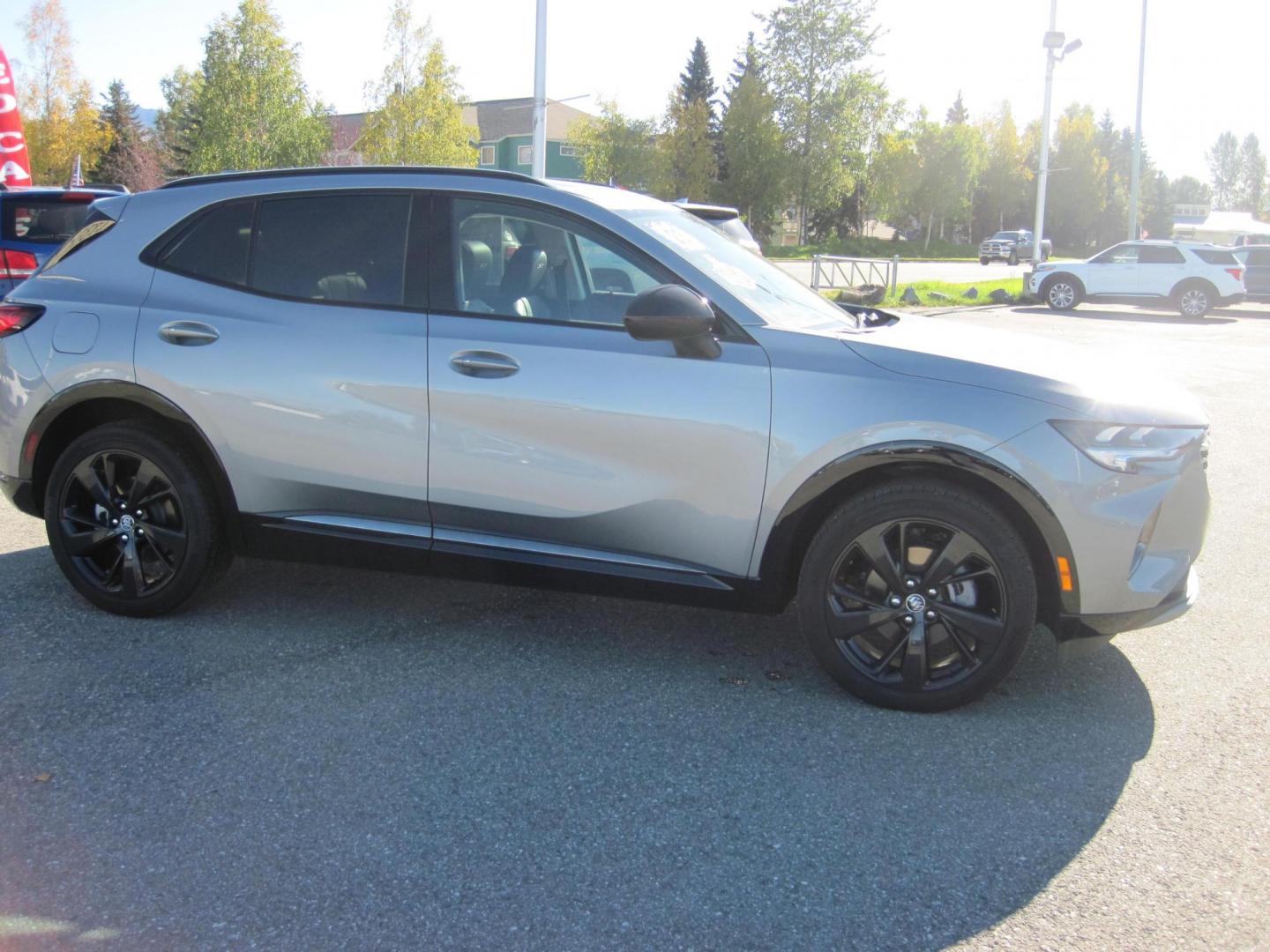 2023 /black Buick Envision Essense AWD (LRBFZPR45PD) with an 2.0L L4 DOHC 24V TURBO engine, 6A transmission, located at 9530 Old Seward Highway, Anchorage, AK, 99515, (907) 349-3343, 61.134140, -149.865570 - Low miles on this Buick Envision Essence, sunroof, come take test drive. - Photo#2