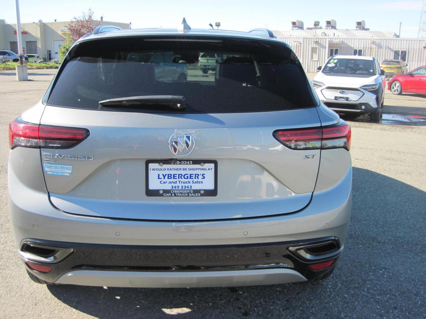 2023 /black Buick Envision Essense AWD (LRBFZPR45PD) with an 2.0L L4 DOHC 24V TURBO engine, 6A transmission, located at 9530 Old Seward Highway, Anchorage, AK, 99515, (907) 349-3343, 61.134140, -149.865570 - Low miles on this Buick Envision Essence, sunroof, come take test drive. - Photo#3