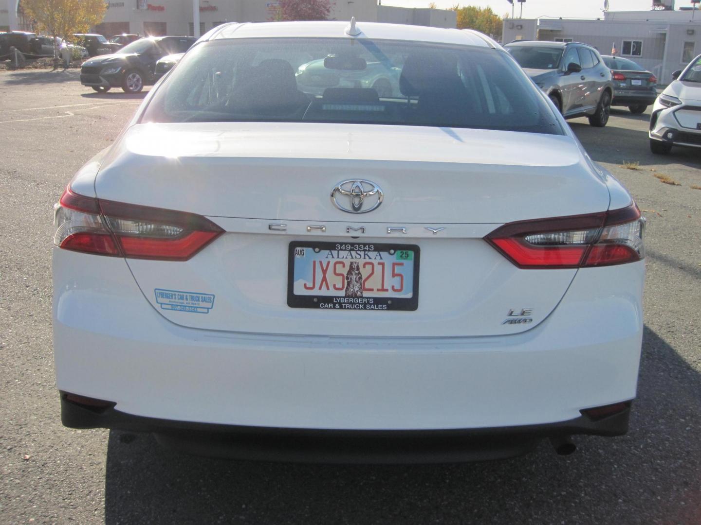 2023 white /black Toyota Camry LE AWD (4T1R11BK3PU) with an 2.5L L4 DOHC 16V engine, 8A transmission, located at 9530 Old Seward Highway, Anchorage, AK, 99515, (907) 349-3343, 61.134140, -149.865570 - Nice Toyota Camry LE AWD come take a test drive. - Photo#3