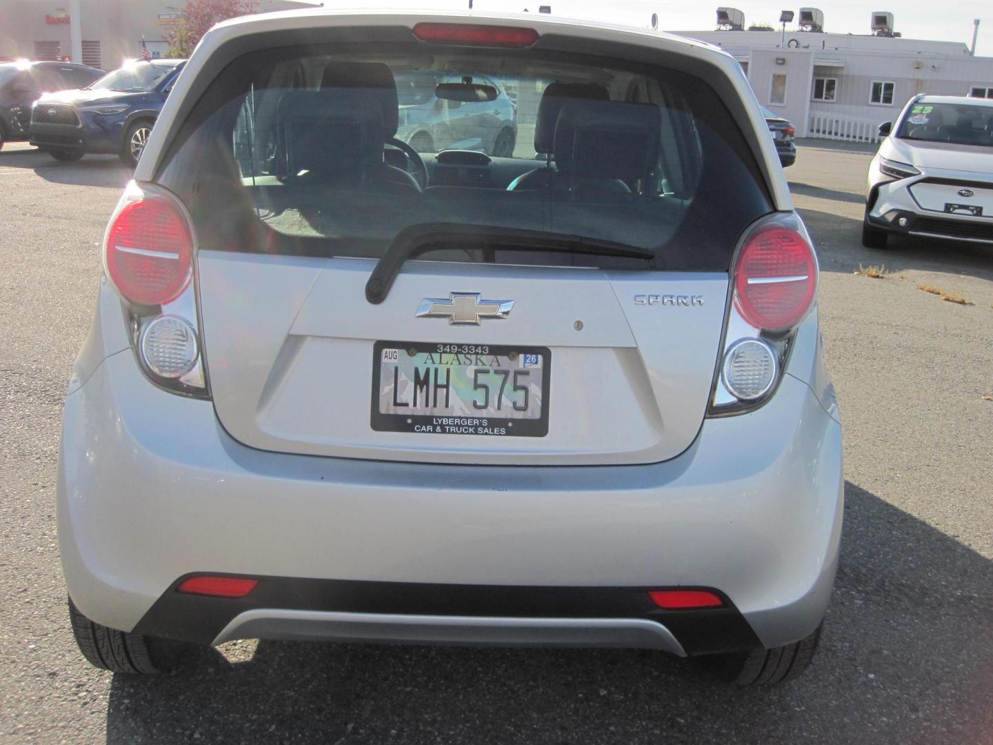 2014 silver /gray Chevrolet Spark 1LT Auto (KL8CD6S92EC) with an 1.2L L4 16V DOHC engine, Continuously Variable Transmission transmission, located at 9530 Old Seward Highway, Anchorage, AK, 99515, (907) 349-3343, 61.134140, -149.865570 - Photo#3