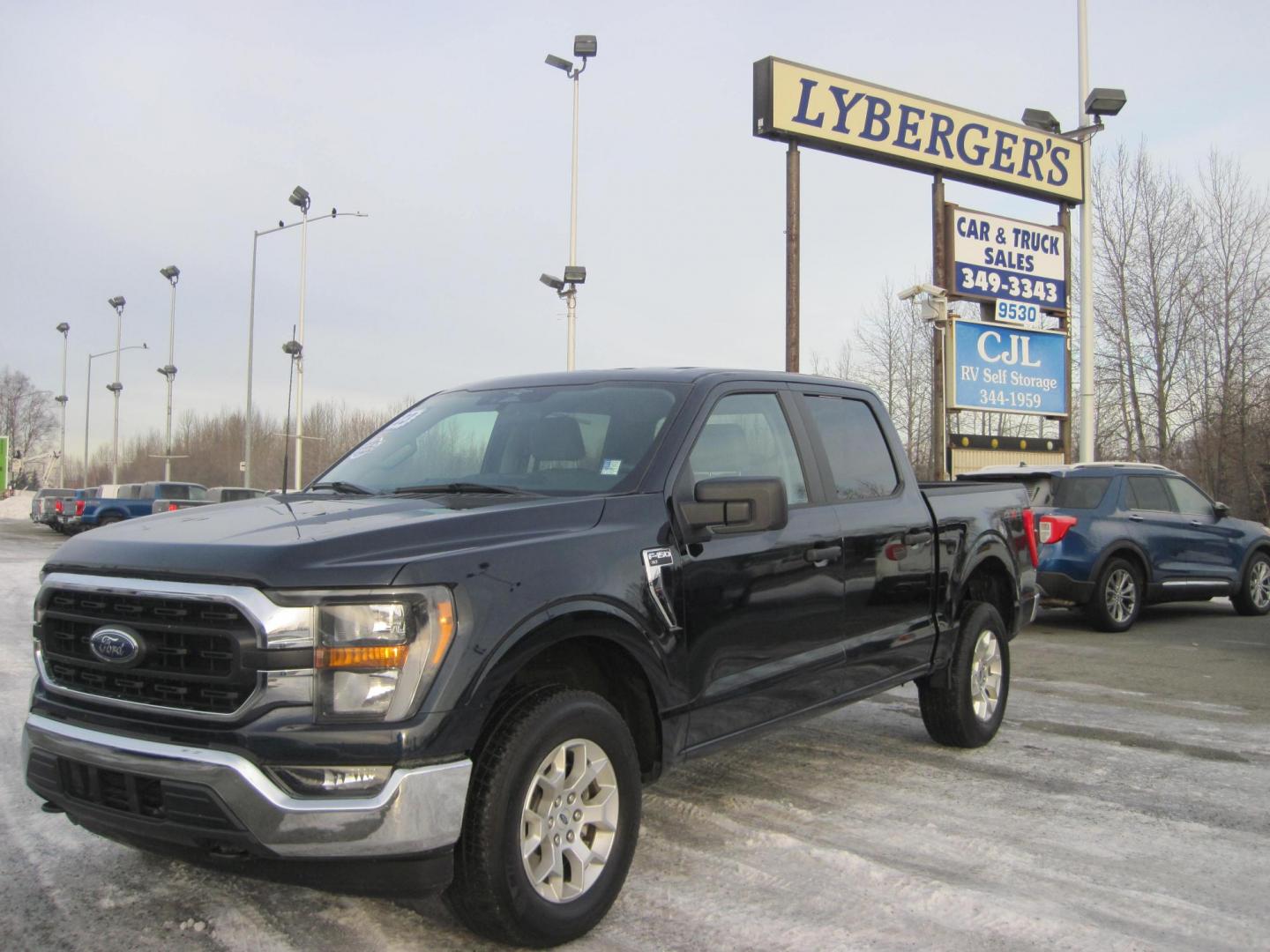 2023 blue /gray Ford F-150 XLT SuperCrew 6.5-ft. Bed 4WD (1FTFW1E85PF) with an 3.5L V6 DOHC 24V engine, 6A transmission, located at 9530 Old Seward Highway, Anchorage, AK, 99515, (907) 349-3343, 61.134140, -149.865570 - Nice Ford F 150 XLT come take a test drive. - Photo#0