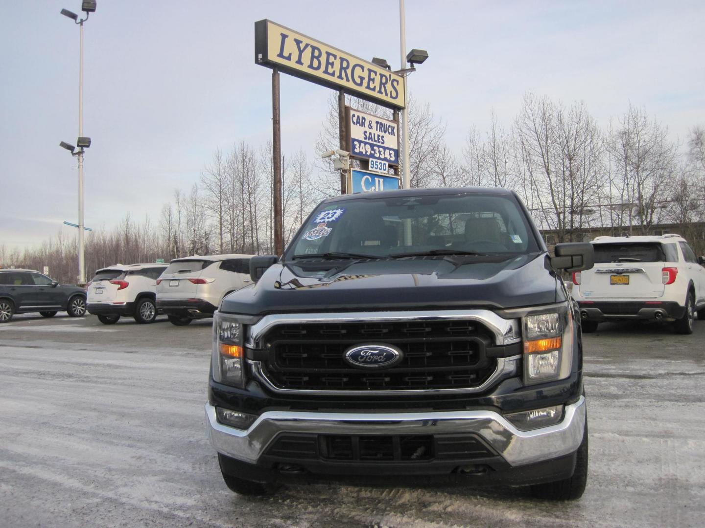 2023 blue /gray Ford F-150 XLT SuperCrew 6.5-ft. Bed 4WD (1FTFW1E85PF) with an 3.5L V6 DOHC 24V engine, 6A transmission, located at 9530 Old Seward Highway, Anchorage, AK, 99515, (907) 349-3343, 61.134140, -149.865570 - Nice Ford F 150 XLT come take a test drive. - Photo#3